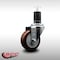 Service Caster 3.5'' SS Maroon Poly Wheel Swivel 1-5/8'' Expanding Stem Caster SCC-SSEX20S3514-PPUB-MRN-158 - alternate 3
